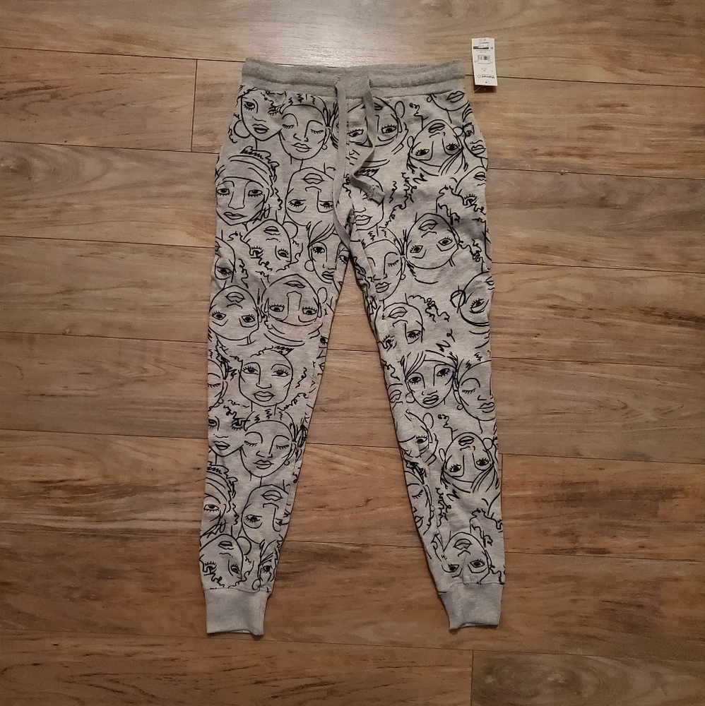 Woman Print Drawstring Lounge Pants